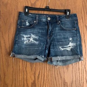 Stretchy jean shorts